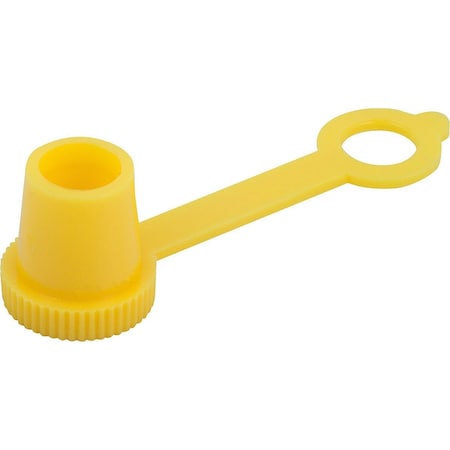 Kipp Folding Screw Cap, 12 mm Dia., Yellow, Polyethylene K1133.923